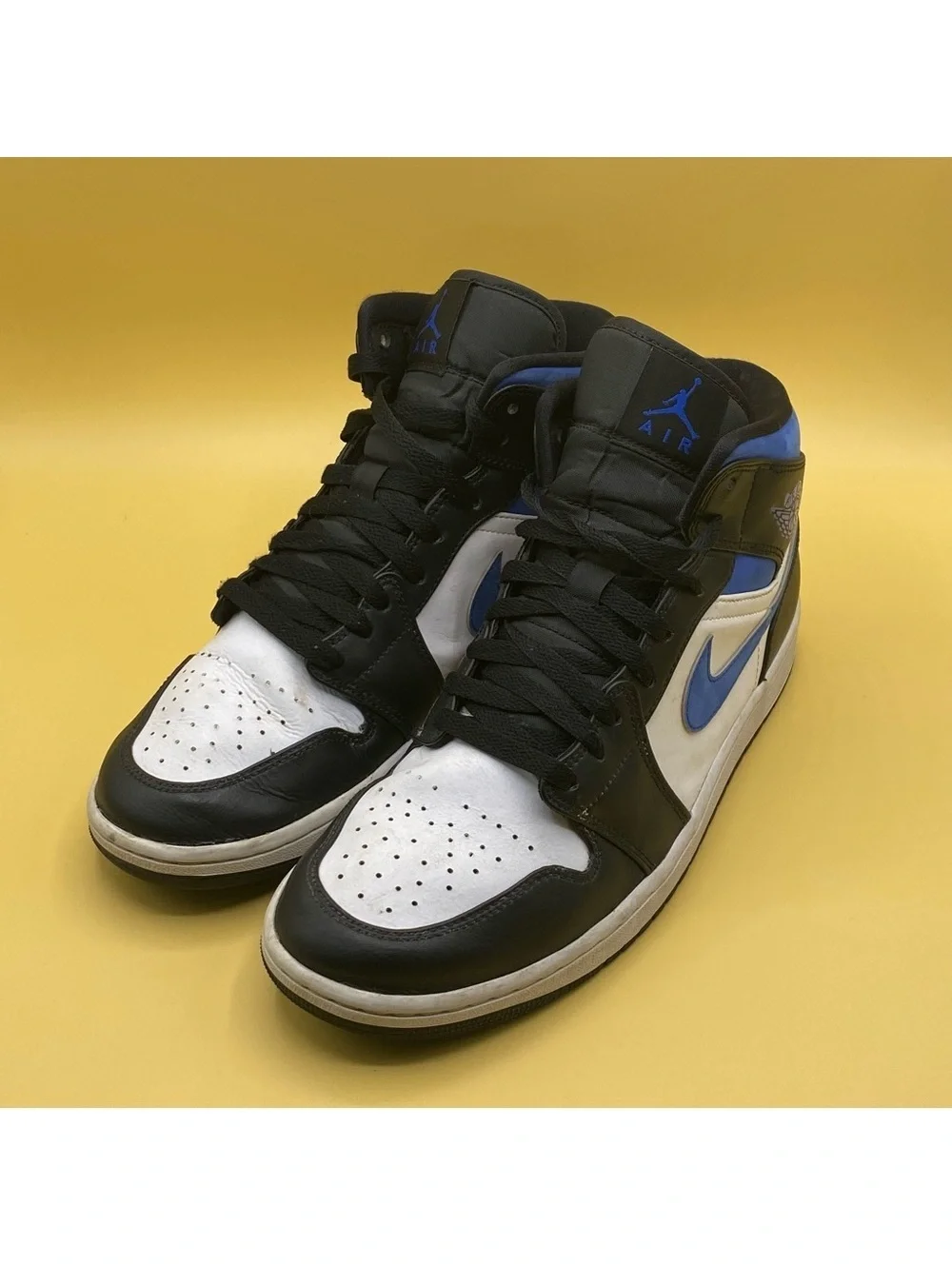 Jordan 1 Retro Mid Blue Black Racer